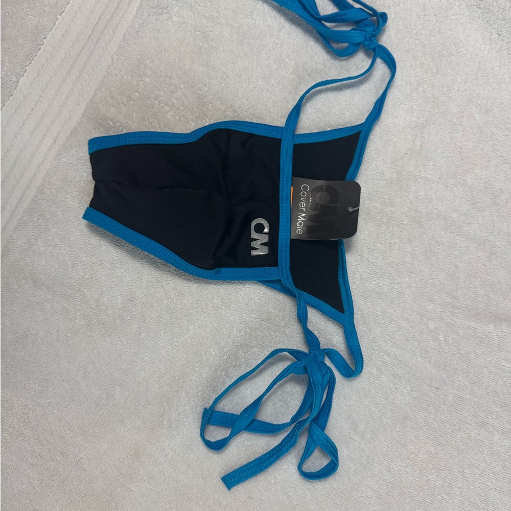 Cover Male Black and Blue Swim Brief